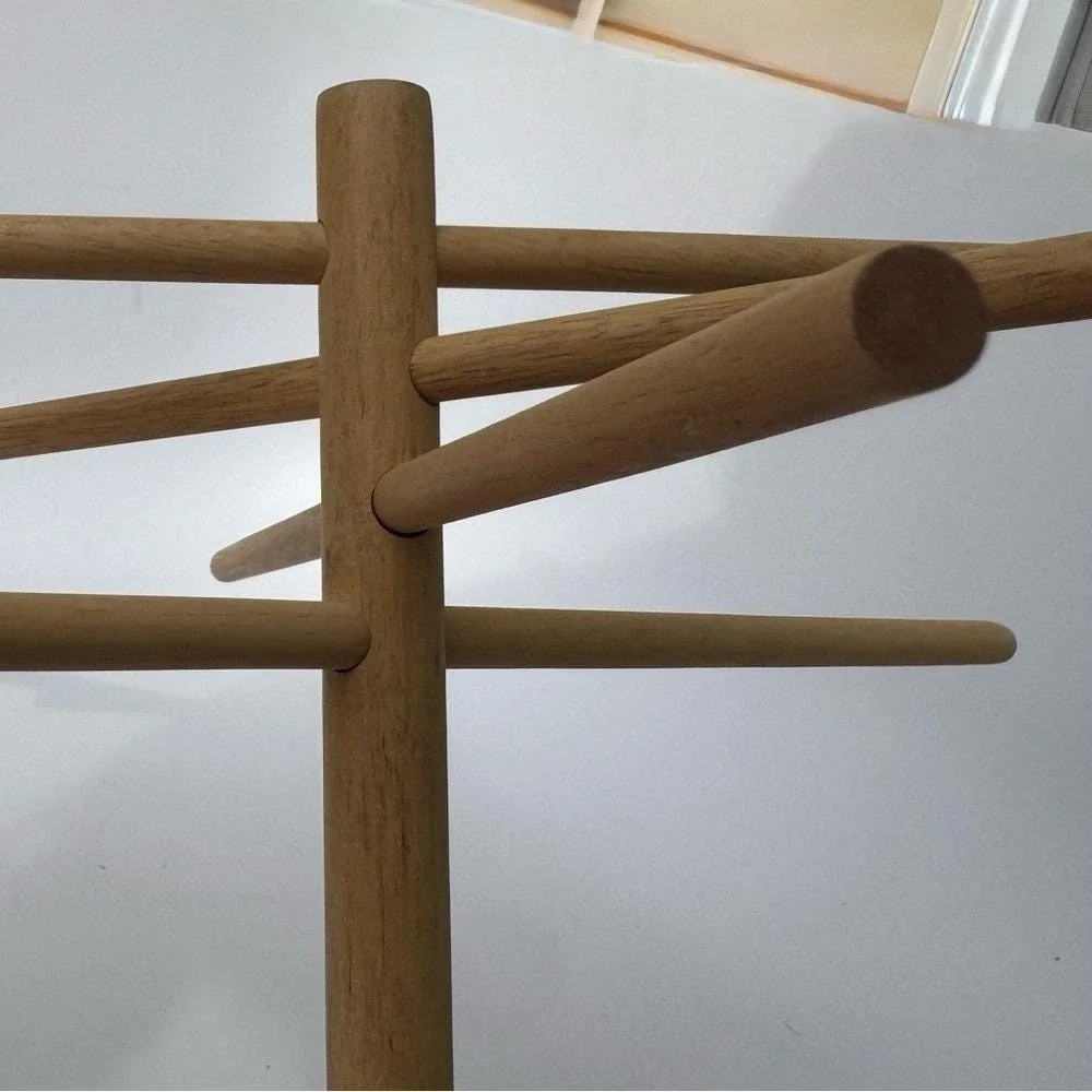 Rowoco Pasta Drying Rack NIB Natural Wood 1995 Vintage Kitchen Foodie Noodles